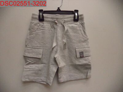 NWT - Boboli Boys Light Grey Cargo Short, Size 4 Years 8424484968129