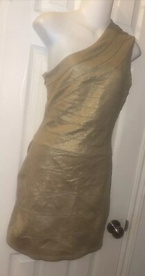 Express Gold One Shoulder Bandage Stretchy Sexy Mini Bodycon Dress Sz S | eBay Express Gold One Shoulder Bandage Stretchy Sexy Mini Bodycon Dress Sz S | eBay