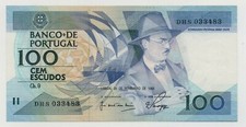 PORTUGAL 100 ESCUDOS 24/11/ 1988 PICK 179 F UNC+-