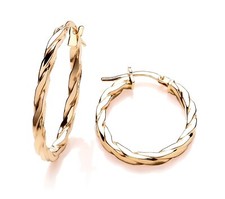 Pendientes Victorianos De Punta Ovalada De 29 Mm En Oro De 9 Quilates Con Tubo Criollo Y Aros Gitanos En Caja De Regalo - México