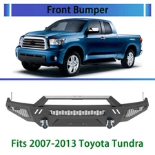 For 2007-2013 Toyota Tundra 3 in 1 Modular Steel Front Bumper w/LED Pod Lights
