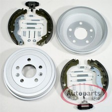 Bremstrommel Ø 229 mm + Bremsbacken Zubehör Radzylinder hinten für Dacia Duster