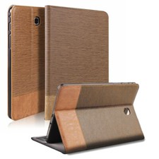 Funda de cuero con soporte abatible tipo folio para tablet Samsung Galaxy Tab E 9,6"/Tab E 8,0"