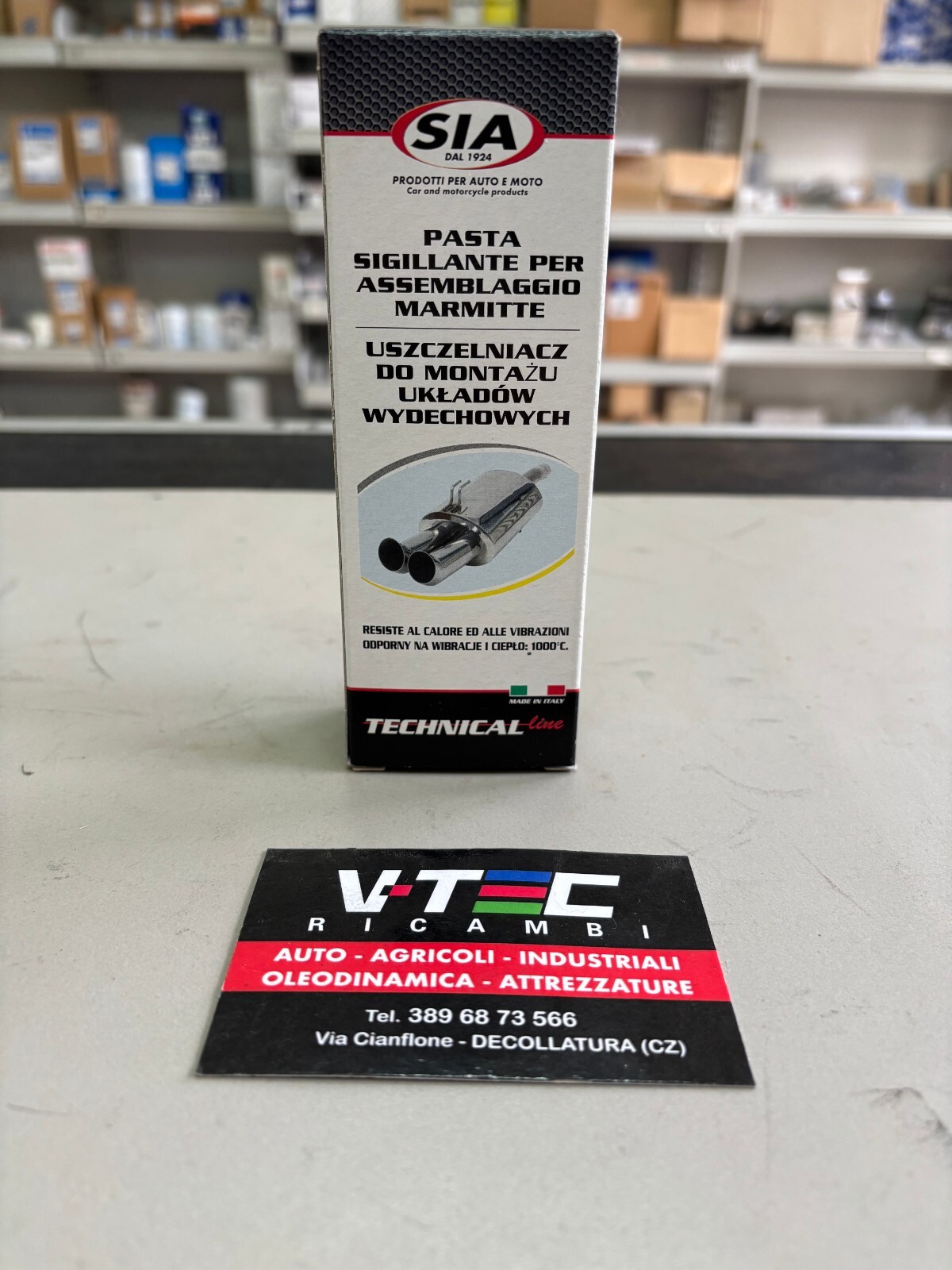 PASTA SIGILLANTE PER ASSEMBLAGGIO MARMITTE - SIA - 100 gr.