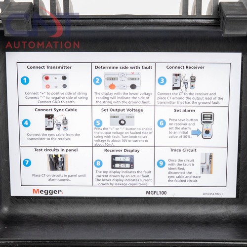Megger MGFL100 Battery Ground Fault Locator - Picture 2 of 11