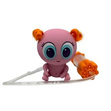 "Muñeca Distroller Neonate Nerlie 5"" cuerpo rosa pelo naranja 2011 figura juguete"