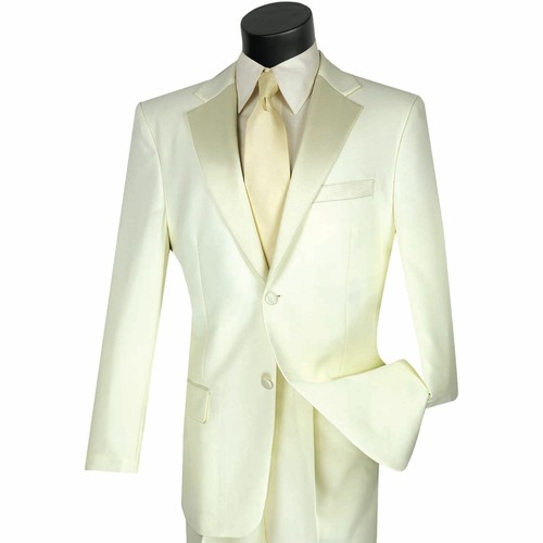 Ivory Classic Fit Formal Tuxedo Suit 