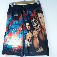 WWE Swim Trunks Boy's 14/16 NEW John Cena Rey Mysterio Triple H NWT Swimtrunks