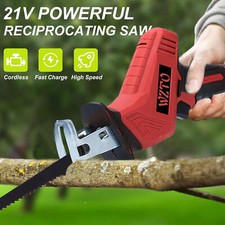Cordless Electric Reciprocating Saw Garden 8 Blades Wood Cutting Pruning Saw UK