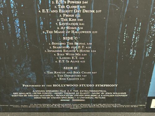 E.T. THE EXTRA TERRESTRIAL - Soundtrack, Ltd 40th Anni 180G 2LP BLUE MOON VINYL - Picture 6 of 10