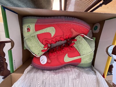 Nike SB Dunk High Strawberry Cough Size 12 Todd Bratrud Fire SKUNKS DUNKS! 420