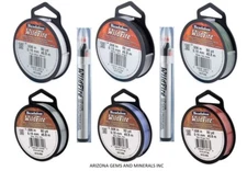 Beadalon Wildfire Beading Thread .006in+.008in 20YD&50YD & 125YD 8Colors& Cutter