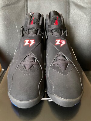 Sz 4Y-14 2023 Nike Air Jordan 8 Retro Playoffs Black Red