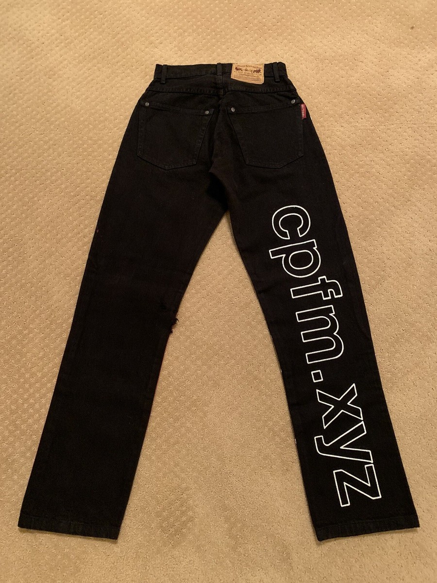 Stussy x Cactus Plant Flea Market New Denim Jeans Black CPFM