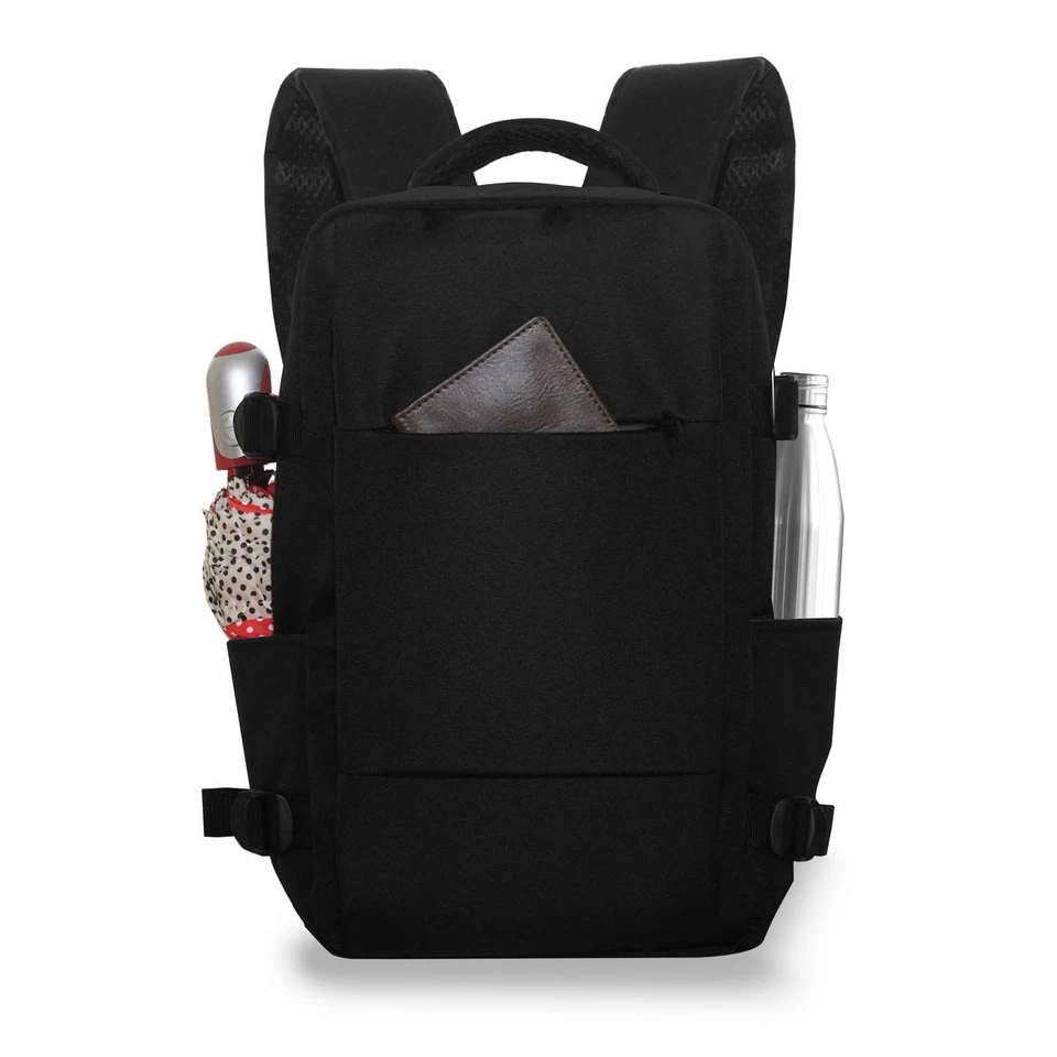 Rucksack Ryanair Handgepäck 40x20x25 kleiner Reiserucksack Flugzeug schwarz - Bild 2 von 4