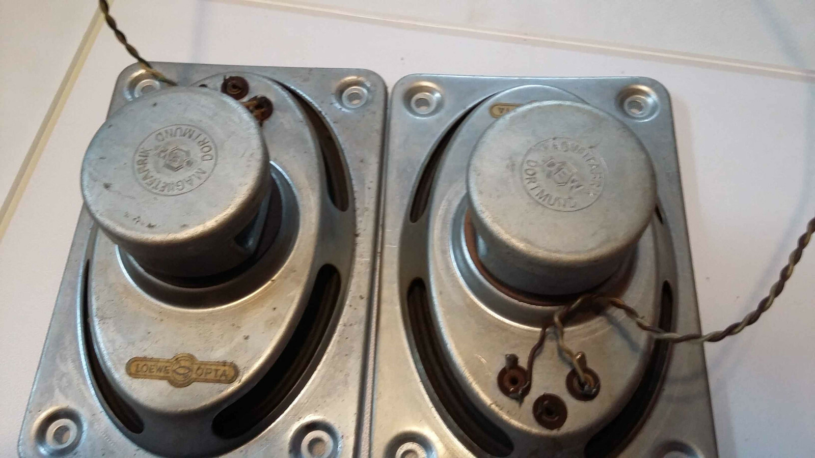 2x DEW Lautsprecher Vintage (no Klangfilm, Telefunken) Speaker Loewe  Opta