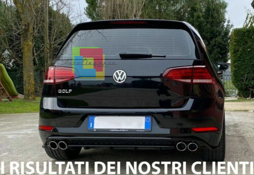 0348 VW GOLF 7.5 2016-2019 DIFFUSORE POSTERIORE SOTTO PARAURTI ABS LOOK RLINE R - 第 4/17 張圖片