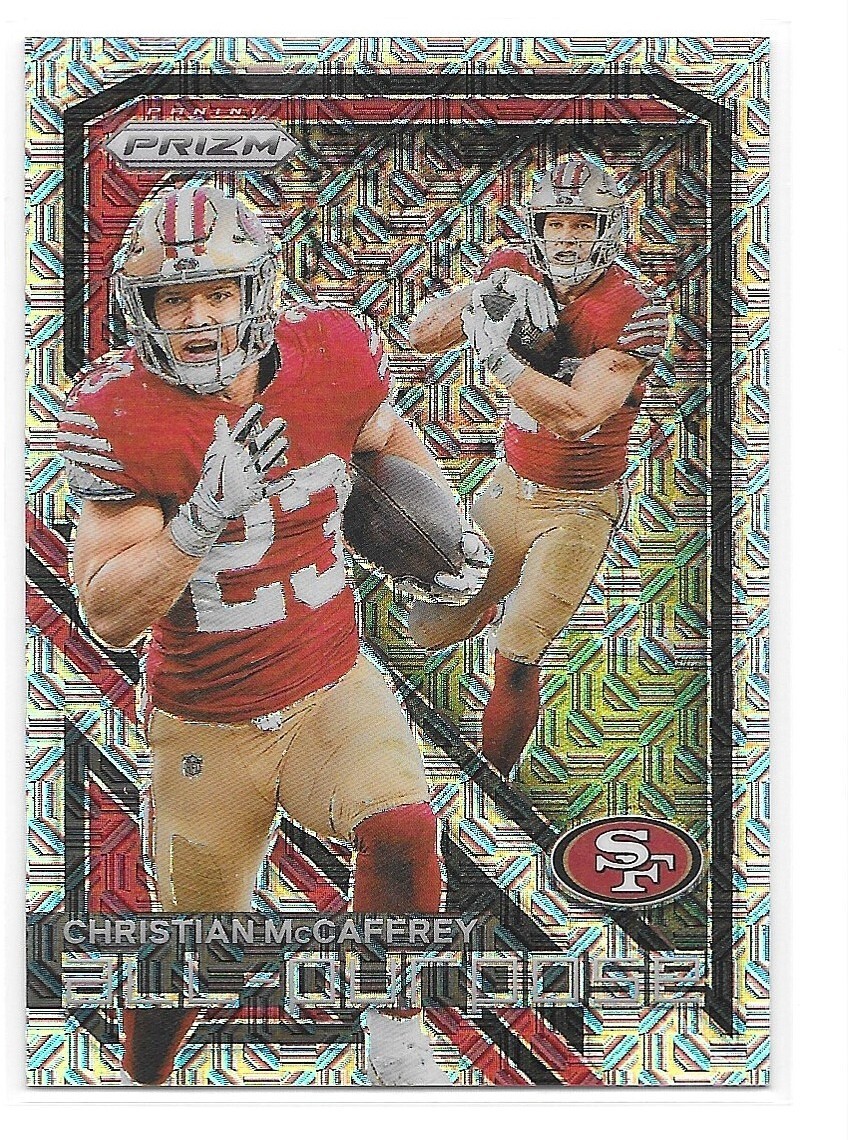 2023 Panini Prizm Christian McCaffrey All-Purpose Mojo /25 49ers Insert