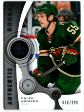 2021-22 SP Game Used Edition Hockey Calen Addison ROOKIE WILD 678/999