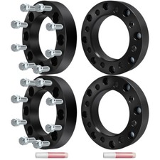 4 Pcs1.5 8x6.5 To 8x180 8 Lug Wheel Spacers Adapter For Chevy Gmc
