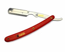 Cs Red Stainless Steel Professional Straight Edge Barber Razor