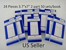 24x-Sales Book Order Receipt Invoice Duplicate Carbonless 50 sets 3.7" x 7" USA