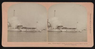 Uncle Sam's salute of welcome to Prince Henry on his arrival in Ameri Old Photo