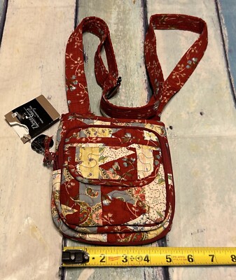 NWT Donna Sharp Ferris Wheel Mini Hipster Crossbody Quilted Happy Tub23 NEW