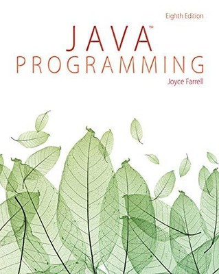 JAVA PROGRAMMING By Joyce Farrell **BRAND NEW**