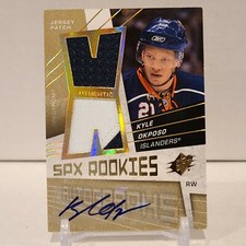 2008-09 SPX Spectrum Kyle OKPOSO RPA /25 - Rookie Patch Auto - Islanders, Sabres