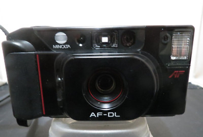 MINOLTA AF-DL analoge Kompaktkamera 35 mm Point & Shoot + Tasche