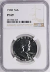 1960 Franklin Half Dollar 50c Proof NGC PF 69 (019)