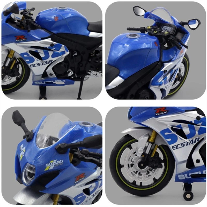 1:12 Scale Model For Suzuki GSX R1000R Alloy Sports Motorcycle Diecast Bike - Image 3 of 4