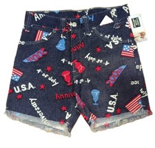 Vintage 4th Of July Highrise Cut Off Shorts Size 1