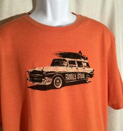 Retro Road Trip Orange T-Shirt TEE 