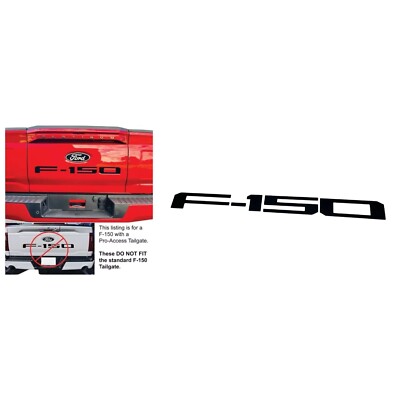 Gloss Black Pro-Access Tailgate Letter Inserts For 2024-2025 Ford F-150