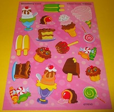 TREND Sweet Treats Scratch Sniff Stinky Sticker Sheet STRAWBERRY Scent, Candy