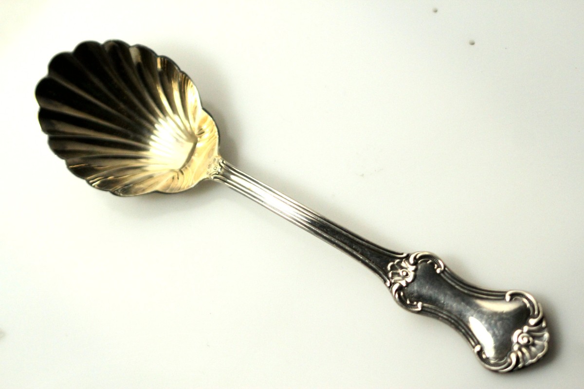 ALP 90 Silver plate Patricia Sweden Sugar Shell Spoon 28.8 Grams