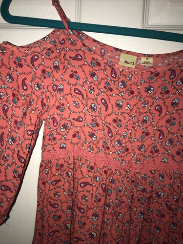 Mudd Size 10 Girls Dress Long Sleeve Floral - Picture 7 of 7