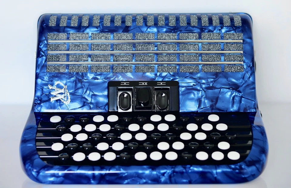 Nuevo 5 Filas Weltmeister Romance 602 Botón Acordeón 72 Bajo Hecho en Alemania Foto 4 de 4