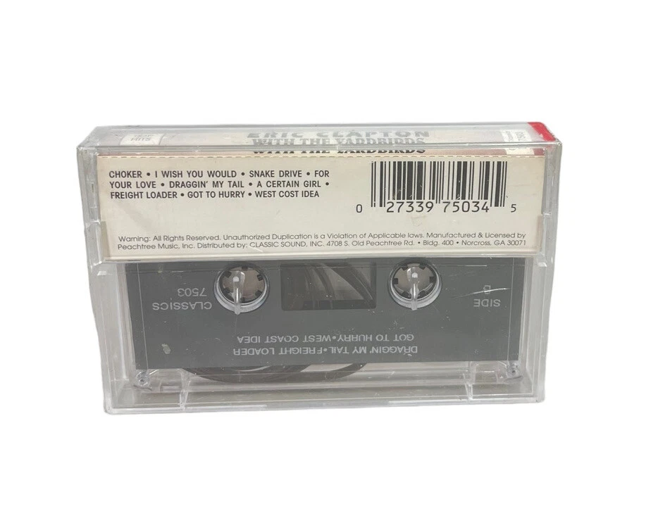 Eric Clapton And The Yardbirds Classic Rock Cassette Tape NEW Sealed Deadstock - Image 3 of 4
