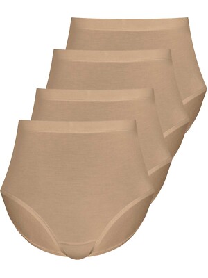 Sassa 4er Sparpack Slip Maxi 45298 LOVELY SKIN Gr. 42-52 in Basic Farben
