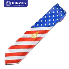 Master Mason Tie - Blue Lodge Necktie for Men, Style 27  Freemason Ties