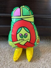 1993 The Letter People Inflatable Huggable Mr. Q "Quiet" holds air