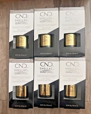 CND Shellac UV/LED Gel Polish Duraforce Top Coat 0.5oz / 15ml - Pack of 6