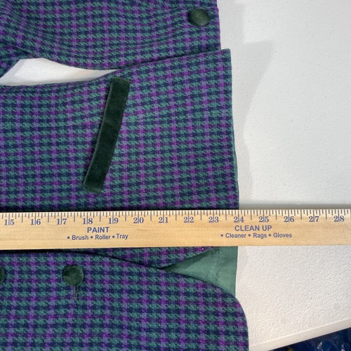 Pendleton Blazer Womens Size 12 Houndstooth Blue Purple Lined Wool Casual - Picture 7 of 8