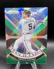 2021 Prizm Freddie Freeman Illumination #IL9 Green Prizm Parallel