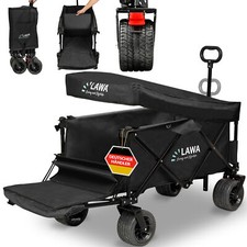 Carrello a mano pieghevole con tetto freno carrello trasporto carrello spiaggia bambini