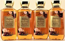QTY 4 - Bath  Body Works DAHLIA Face Body Wash Shower Gel Shampoo 10oz