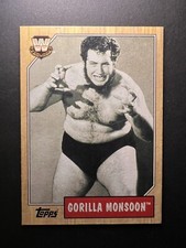 2007 Topps Heritage WWE Card - Gorilla Monsoon #81